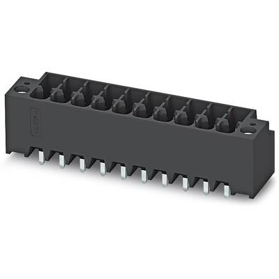 Čierny elektrický konektor s viacerými prípojkami na prepojenie elektronických komponentov.