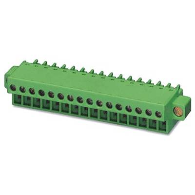Zelený konektor s 24 kontaktmi, vhodný pre elektronické komponenty.