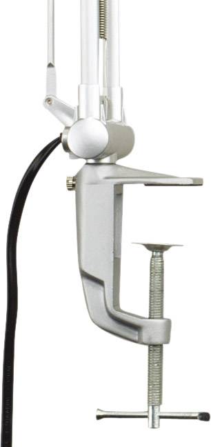 Kovová svorka na stôl na upevnenie zariadení k povrchu stola. Skrutkový mechanizmus pre pevné uchytenie.