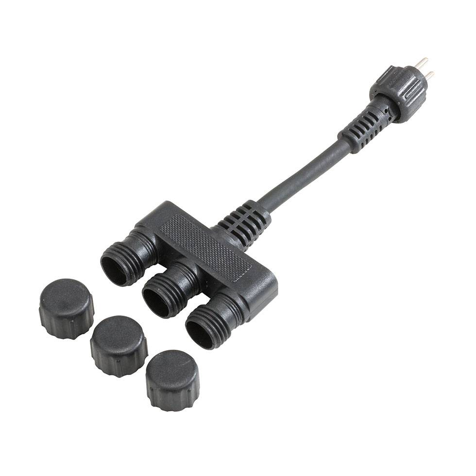 Répartiteur 3x 3 cm FIAP 3251 noir