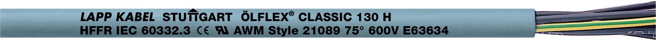 LAPP ÖLFLEX® CLASSIC 130 H Styreledning 2 x 0.50 mm² Grå 1123000/500 500 m