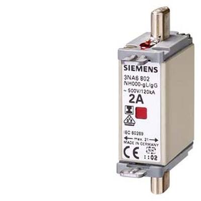 Siemens 3NA6810 sada poistiek   Veľkosť poistky = 0  25 A  500 V 3 ks
