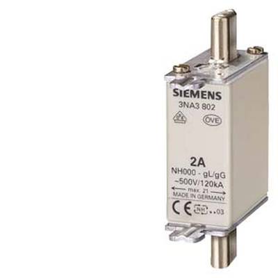 Siemens 3NA3807 sada poistiek   Veľkosť poistky = 0  20 A  500 V 3 ks