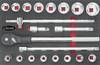 Vigor súprava nástrčných kľúčov, metrický, 3/4" (20 mm), 21-dielna, V2364
