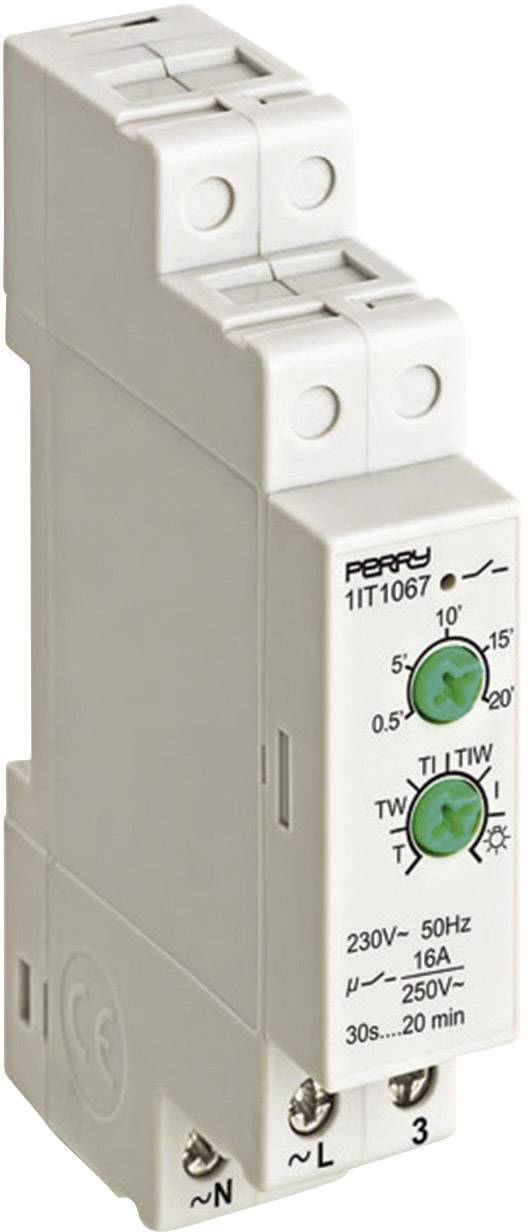 Wallair N61145 Relè temporizzatore luci scale Guida DIN 230 V/AC