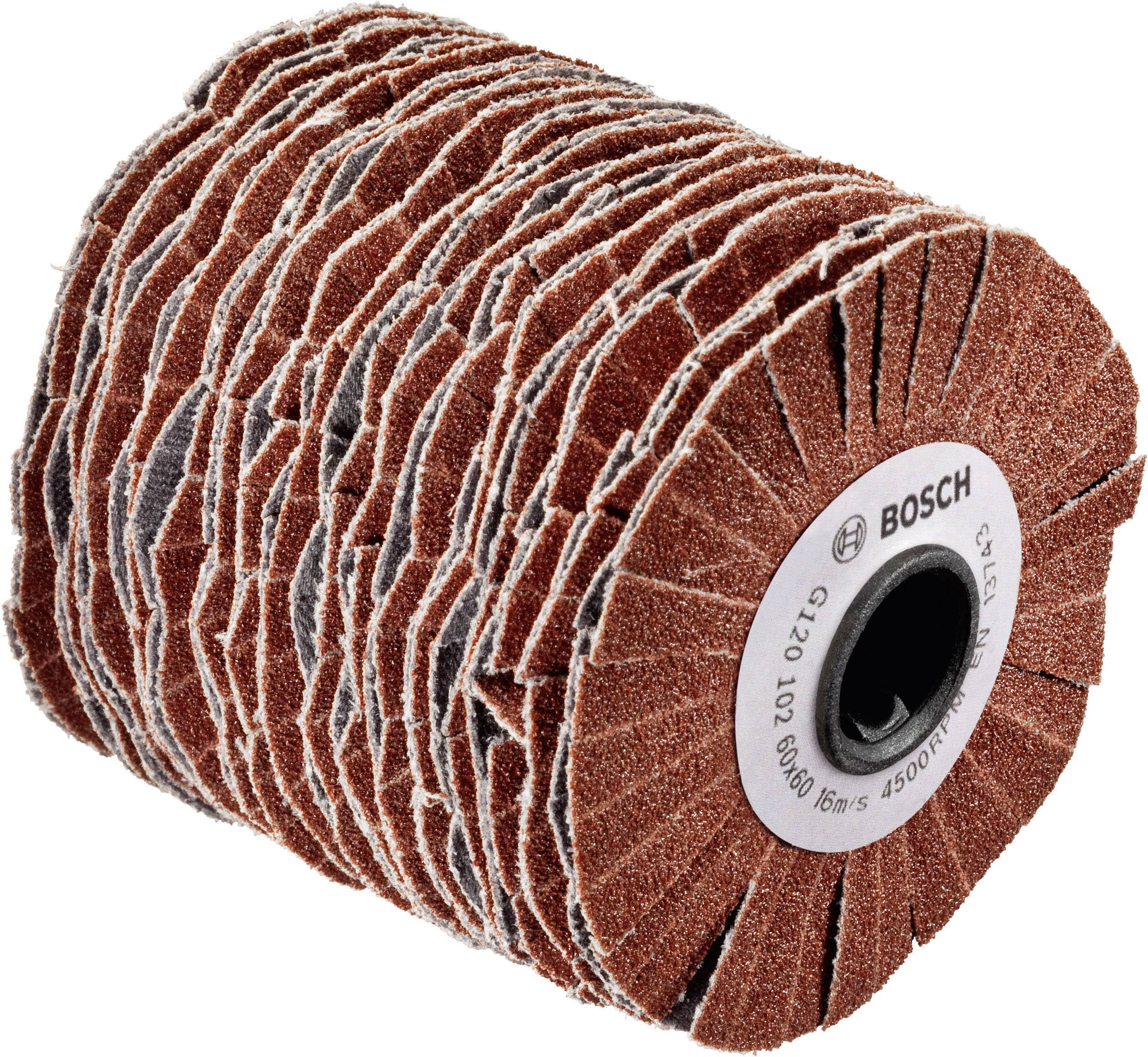 Hnedý brúsny nadstavec Bosch s viacerými brúsnymi listami, vhodný na jemné brúsenie, s otáčkami 4500 ot./min.