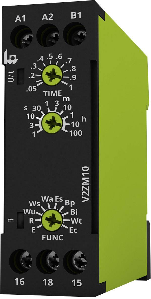 tele 125100 V2ZM10 12-240V AC/DC Tijdrelais Multifunctioneel 1 stuk(s) Tijdsduur: 0.05 s - 100 h 1x wisselcontact afbeelding