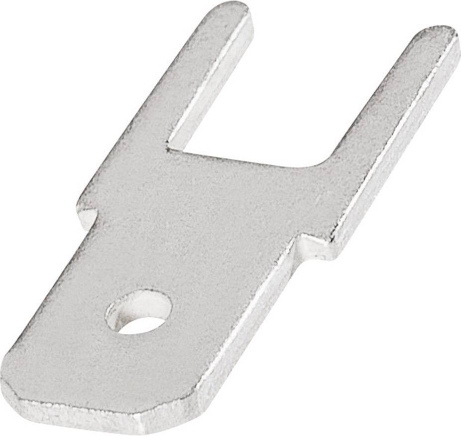 TE Connectivity 1-726388-2 Linguetta piatta terminale Per saldare circuiti stampati Larghezza spina: 4.8 mm Spessore spina: 0.8 mm 180 ° Non isolato M