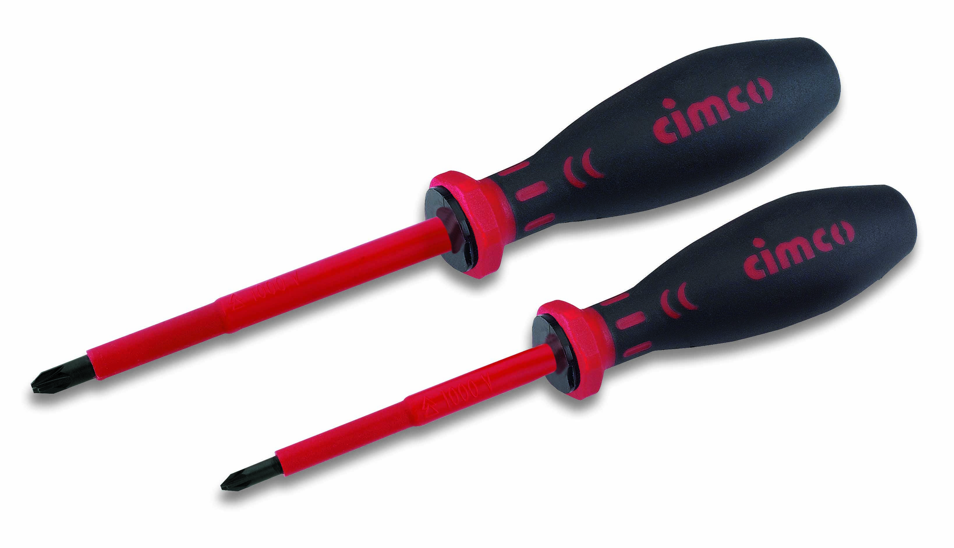 Cimco Skruetrækker-sæt VDE 2 dele Kærv, Krydskærv Pozidriv