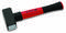 Červený a čierny kladivkový tlčík s robustným, ergonomickým držadlom, vhodný pre ťažké práce.