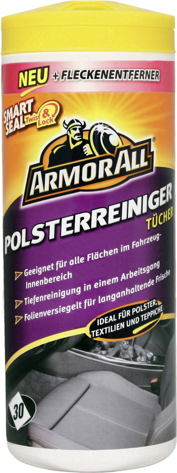 ArmorAll 38025L  čistiace obrúsky na polstrovanie 30 ks
