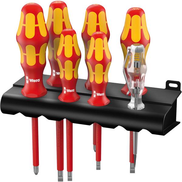 Wera 160 i/165 i/7 Rack súprava skrutkovačov, plochý, krížový PZ, 7-dielna, 05006148001