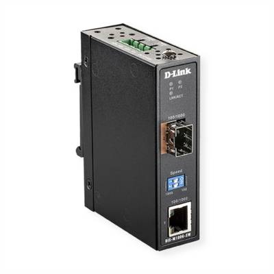 D-Link D-Link DIS M100G - Medienkonverter - 1GbE - 1000Base-T - RJ-45 / SFP (mini-GBIC) konvertor médií 1000 MBit/s-0