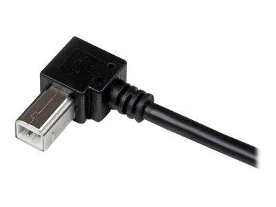 StarTech.com Sieťový adaptér USB 2.0 konektor rj45 3 m viacfarebná 90 ° Zatočený doprava USBAB3MR-1