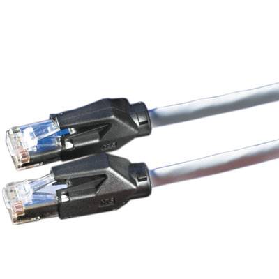 Secomp 21.05.6000 RJ45 sieťové káble, prepojovacie káble CAT 6 S/FTP 0.50 m sivá dvojžilový tienený, bez halogénov, samo-2