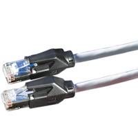 Secomp 21.05.6000 RJ45 sieťové káble, prepojovacie káble CAT 6 S/FTP 0.50 m sivá dvojžilový tienený, bez halogénov, samo-3