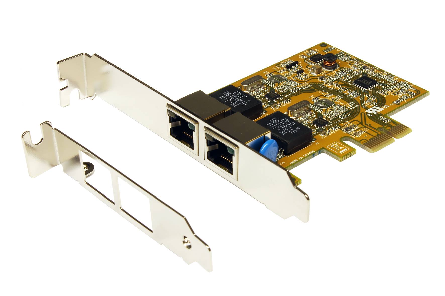 Exsys EXSYS EX-6072-3 PCIe 2x Gigabit Ethernet PCI karta-1