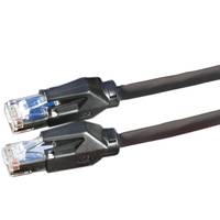 Secomp 21.05.0015 RJ45 sieťové káble, prepojovacie káble CAT 6 S/FTP 1.00 m čierna dvojžilový tienený, bez halogénov, sa-3