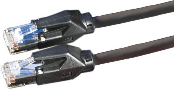 Secomp 21.05.0105 RJ45 sieťové káble, prepojovacie káble CAT 6 S/FTP 10.00 m čierna dvojžilový tienený, bez halogénov, s-3