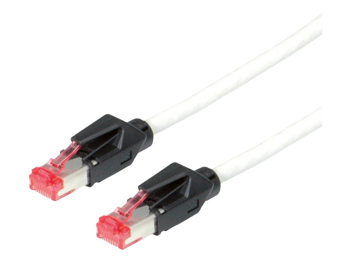 Secomp 21.08.9210 RJ45 sieťové káble, prepojovacie káble CAT 6 S/FTP 1.00 m sivá dvojžilový tienený, bez halogénov, samo-1