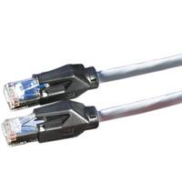 Secomp 21.05.2100 RJ45 sieťové káble, prepojovacie káble CAT 6 S/FTP 10.00 m sivá dvojžilový tienený, bez halogénov, sam-3