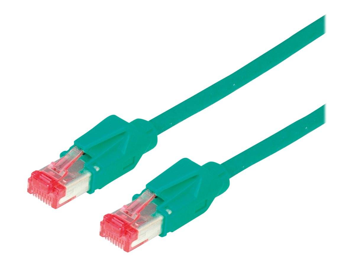 Secomp 21.05.2203 RJ45 sieťové káble, prepojovacie káble CAT 6 S/FTP 20.00 m zelená dvojžilový tienený, bez halogénov, s-1