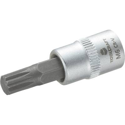 TOOLCRAFT M6 816075 štvorzub (XZN) nástrčný kľúč 6 mm 1/4" (6,3 mm)