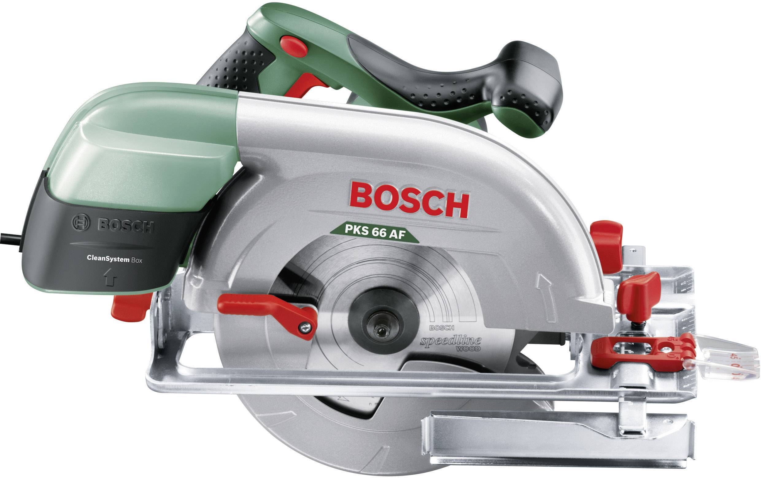 Bosch Home and Garden PKS 66 AF ručná kotúčová píla, max. řez 66 mm, vr. príslušenstva, 1600 W, 0603502000