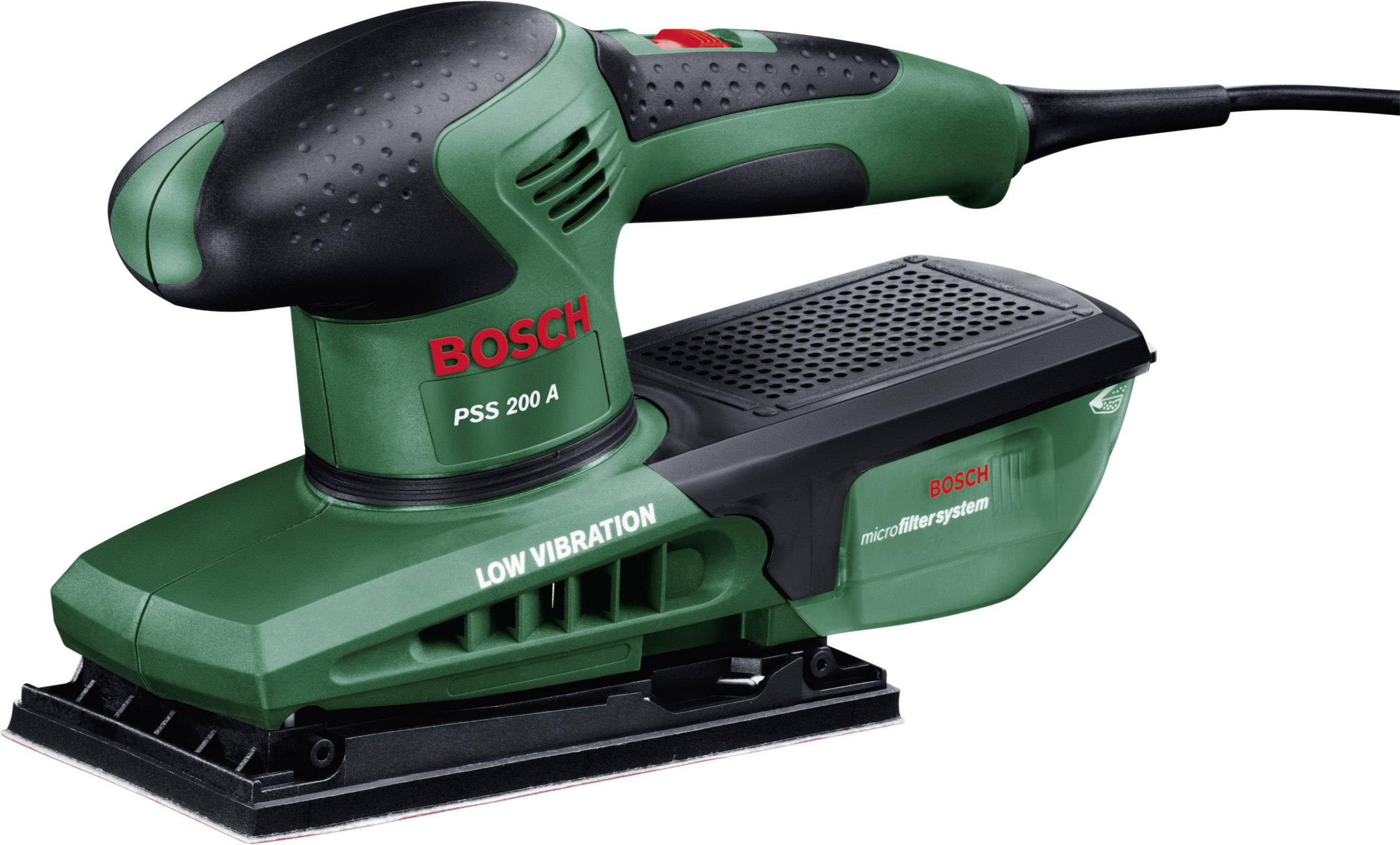 Bosch Home and Garden PSS 200 A 0603340300 Slipmaskin inkl. väska 200 W 93 x 185 mm