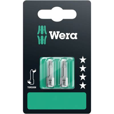 Balenie Wera s dvoma torzijnými bitmi, hviezdičkami ako symbolom hodnotenia, grafikou náradia a logom Wera.