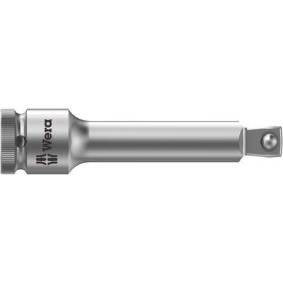 Strieborný predlžovací nástavec na nástrčné kľúče s guľovitým zakončením a logom 'Wera'. Ideálny pre precízne práce.