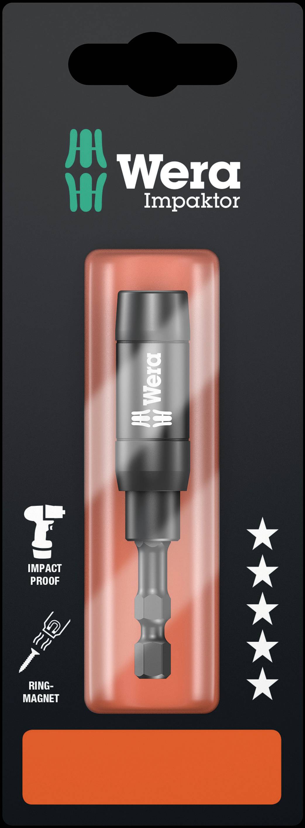 897/4 Impaktor Porta inserti R 1 x 1/4x75; Wera 5073990001