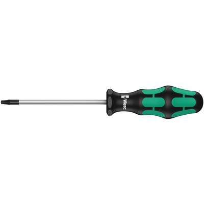 Skrutkovač s ergonomickým držadlom a hlavicou Torx, vhodný pre presné práce v remesle alebo domácich opravách.