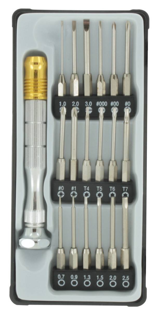 Donau Elektronik MBS18 sada bitov, 18-dielna, profil T, 5/32" (4 mm)