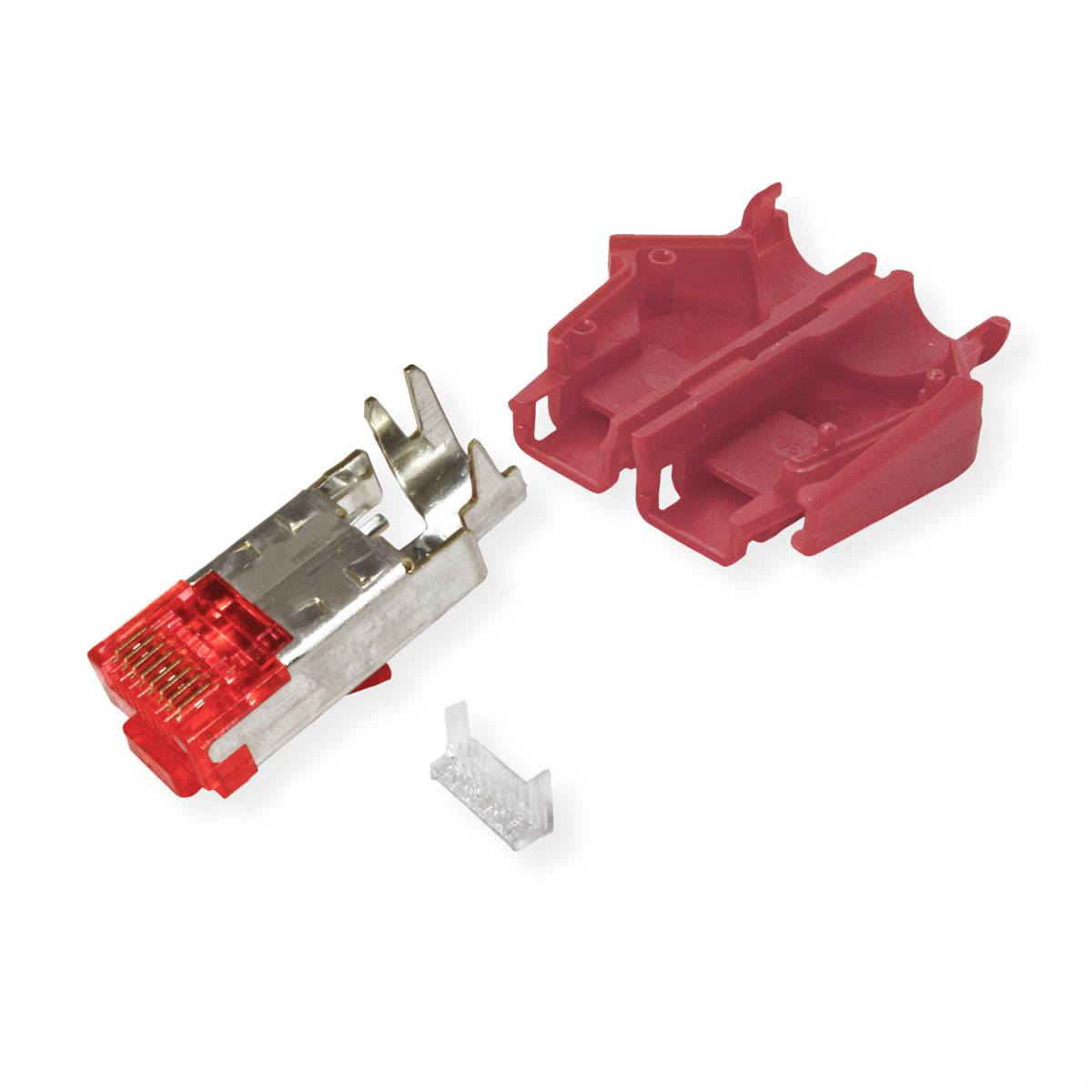 Hirose Electronic HiRose TM21 Stecker geschirmt, Tülle rot, H7641.6-50, zástrčka RJ45, 1 ks-1
