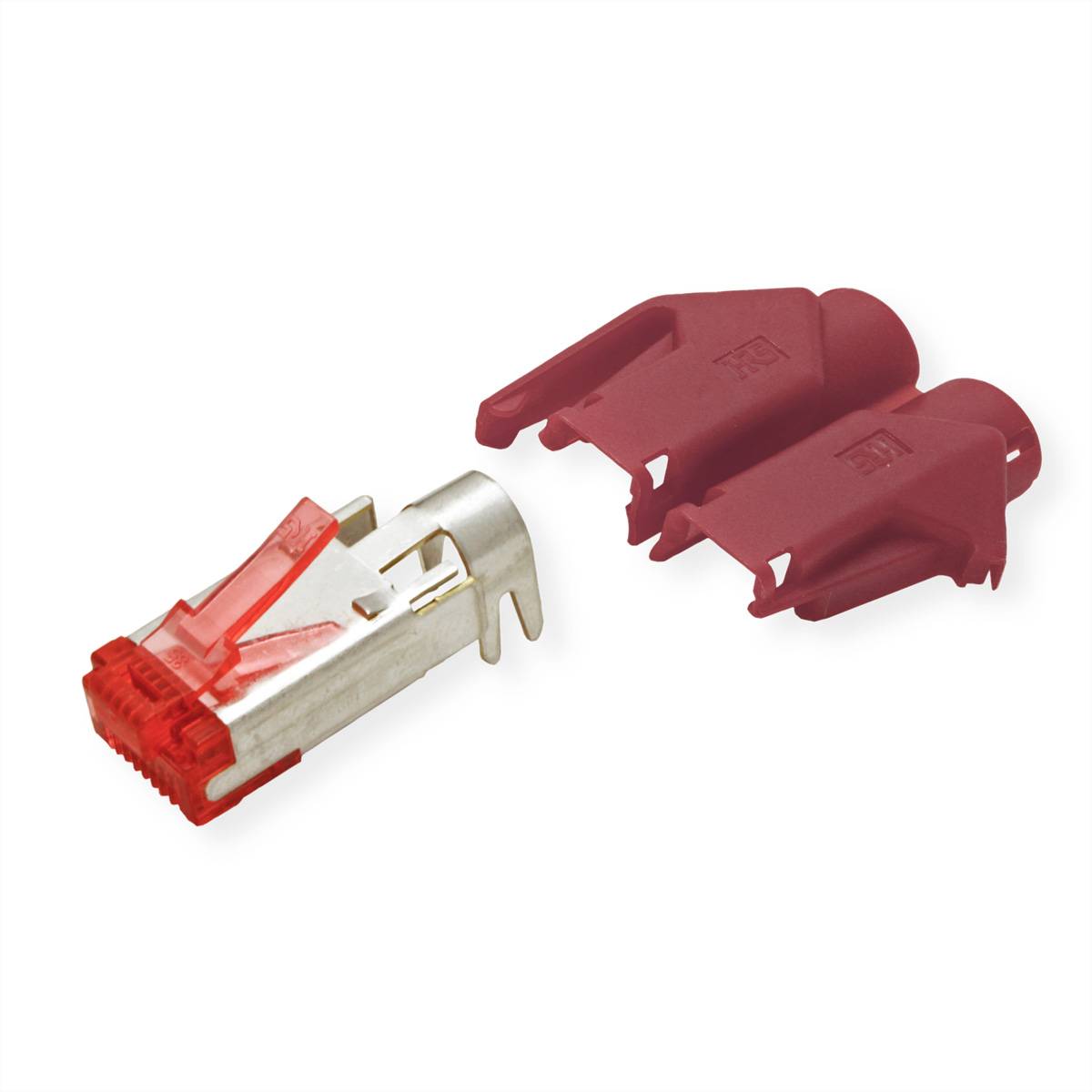 Hirose Electronic HiRose TM21 Stecker geschirmt, Tülle rot, H7641.6-50, zástrčka RJ45, 1 ks-2