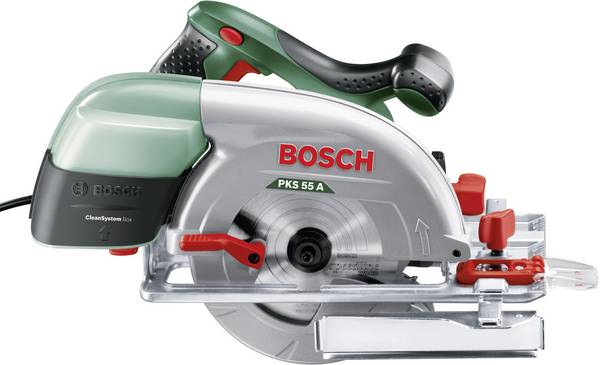 Bosch Home and Garden PKS 55 A ručná kotúčová píla, max. řez 55 mm, 1200 W, 0603501000