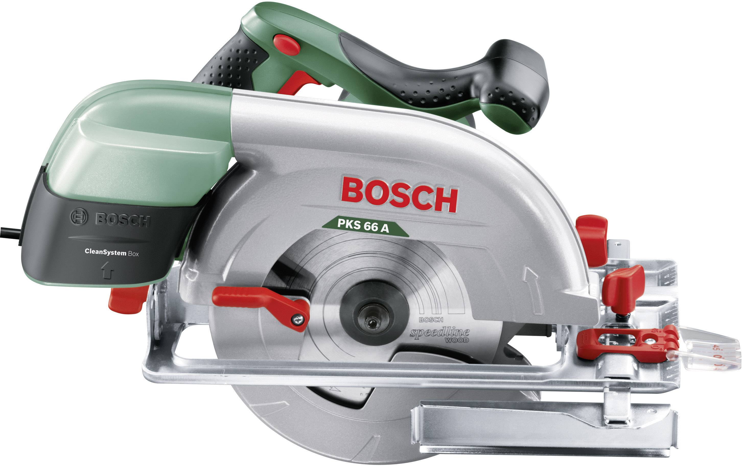 Bosch Home and Garden PKS 66 A ručná kotúčová píla, max. řez 66 mm, 1600 W, 0603502002