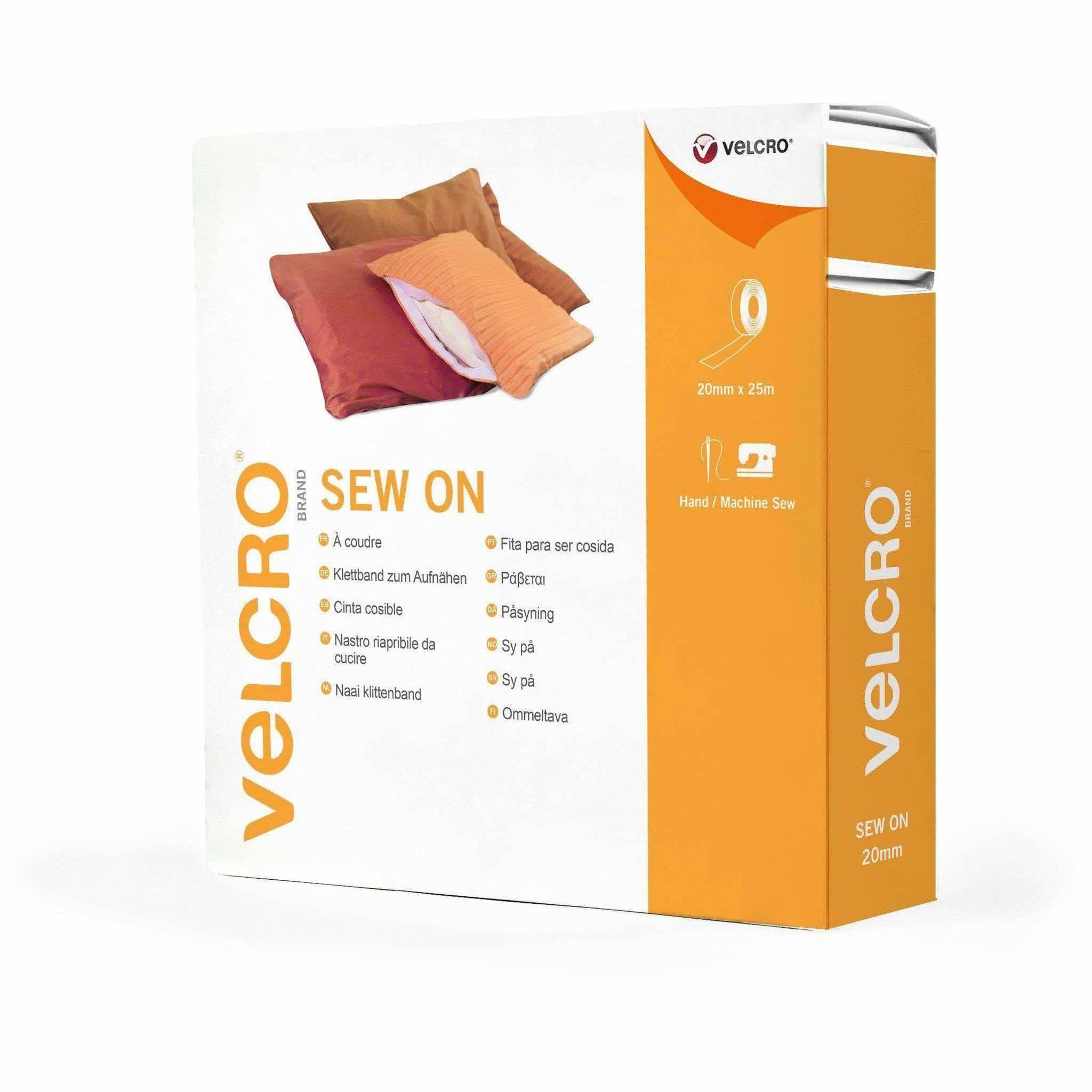 VELCRO® Velcro VEL-EC60287, Schwarz, 20 mm, 25 m, 1 Stück(e), Box pásik so suchým zipsom čierna 1 ks-4
