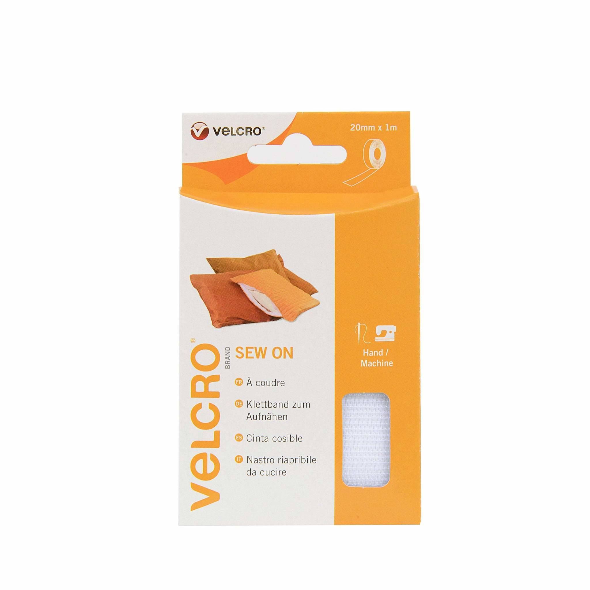 VELCRO® Velcro VEL-EC60298, Weiß, 20 mm, 1 m, 1 Stück(e), Box pásik so suchým zipsom (d x š x v) 1 m x 20 mm x 30 mm bie-4