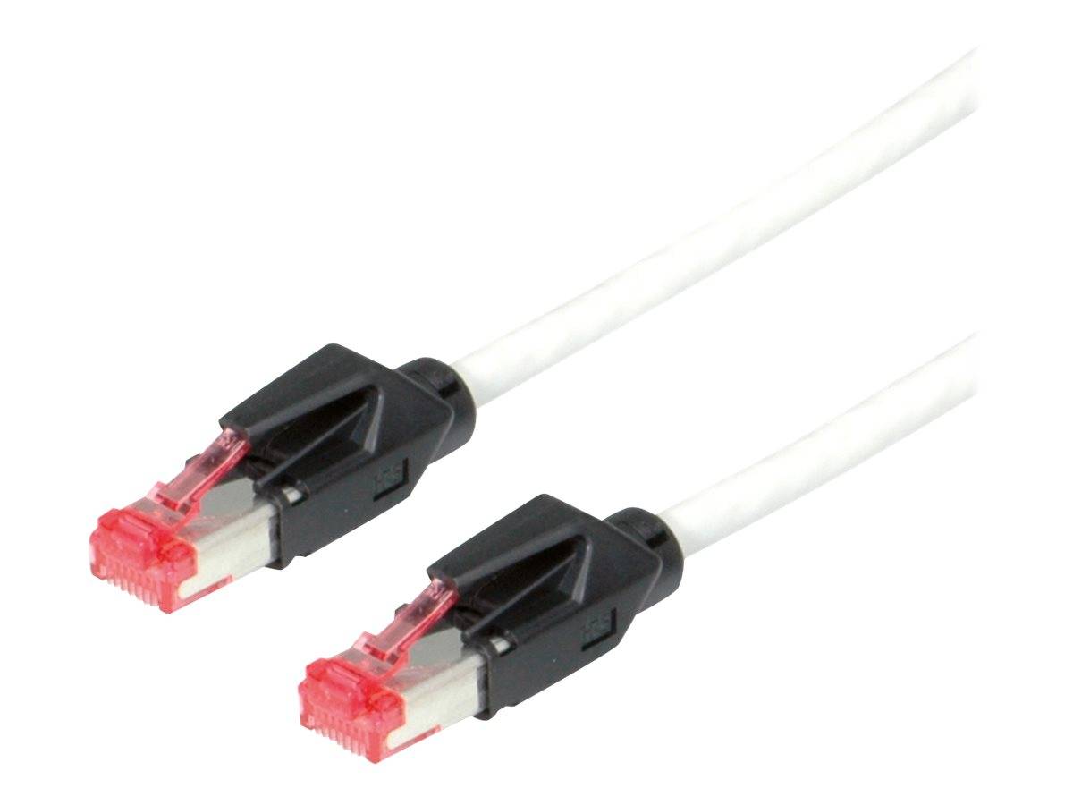 Secomp 21.05.2030 RJ45 sieťové káble, prepojovacie káble CAT 6 S/FTP 3.00 m sivá dvojžilový tienený, bez halogénov, samo-4