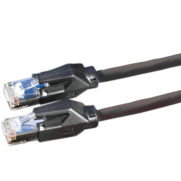 Secomp 21.05.0015 RJ45 sieťové káble, prepojovacie káble CAT 6 S/FTP 1.00 m čierna dvojžilový tienený, bez halogénov, sa-5