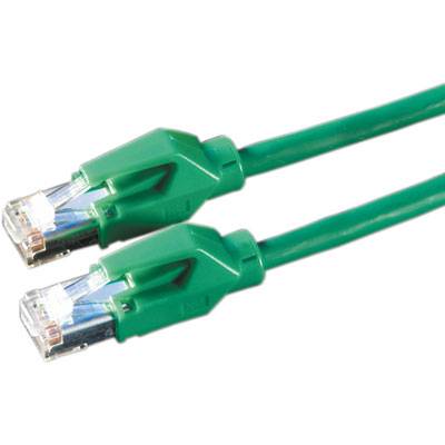 Secomp 21.05.2103 RJ45 sieťové káble, prepojovacie káble CAT 6 S/FTP 10.00 m zelená dvojžilový tienený, bez halogénov, s-5