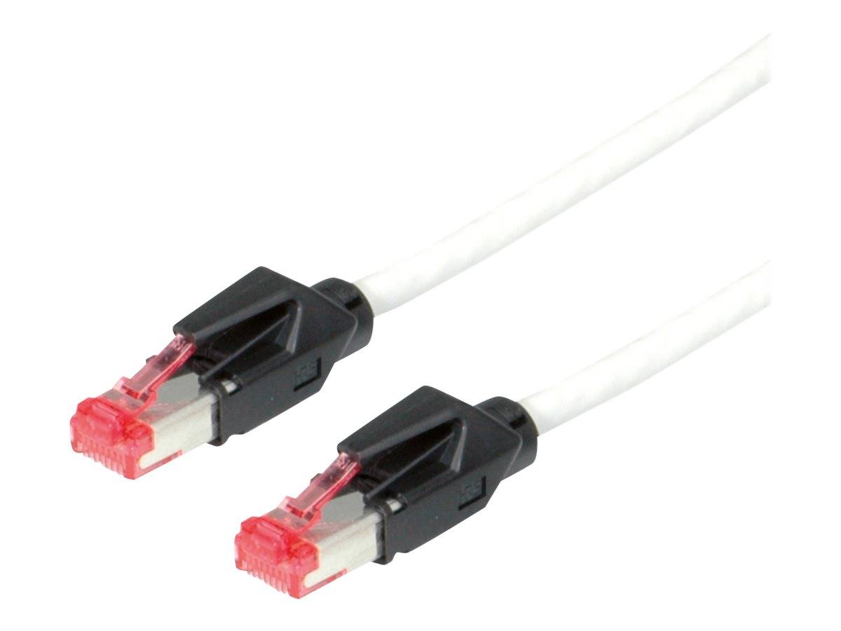 Secomp 21.08.9250 RJ45 sieťové káble, prepojovacie káble CAT 6 S/FTP 5.00 m sivá dvojžilový tienený, bez halogénov, samo-4