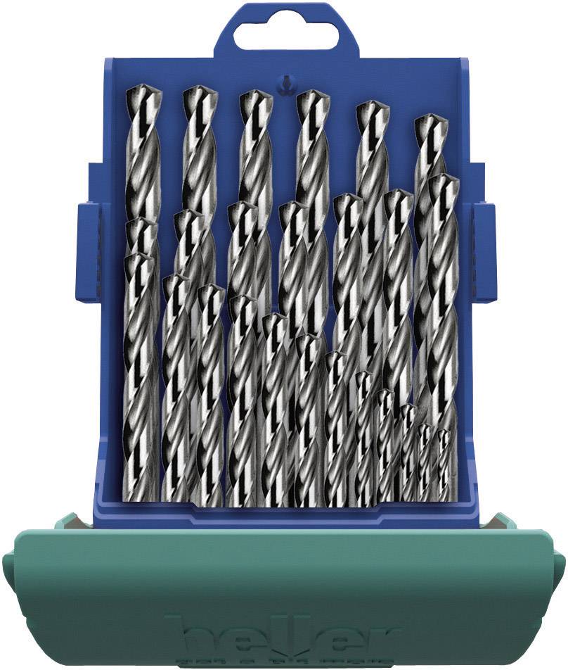Heller 21961 7 Hss Metaal-spiraalboorset 19-delig 1 Mm, 1.5 Mm, 2 Mm, 2.5 Mm, 3 Mm, 3.5 Mm, 4 Mm, 4.5 Mm, 5 Mm, 5.5 Mm, 6 Mm, 6.5 Mm, 7 Mm, 7.5 Mm, 8