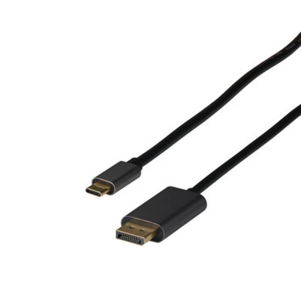 EFB Elektronik USB-C® kábel USB-C ® zástrčka 2 m čierna EBUSBC-DP12K.2 4K UHD Kábel pre displeje USB-C®
