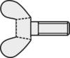 TOOLCRAFT 827811 krídlová skrutka M5 16 mm DIN 316 ocel pozinkované 10 ks