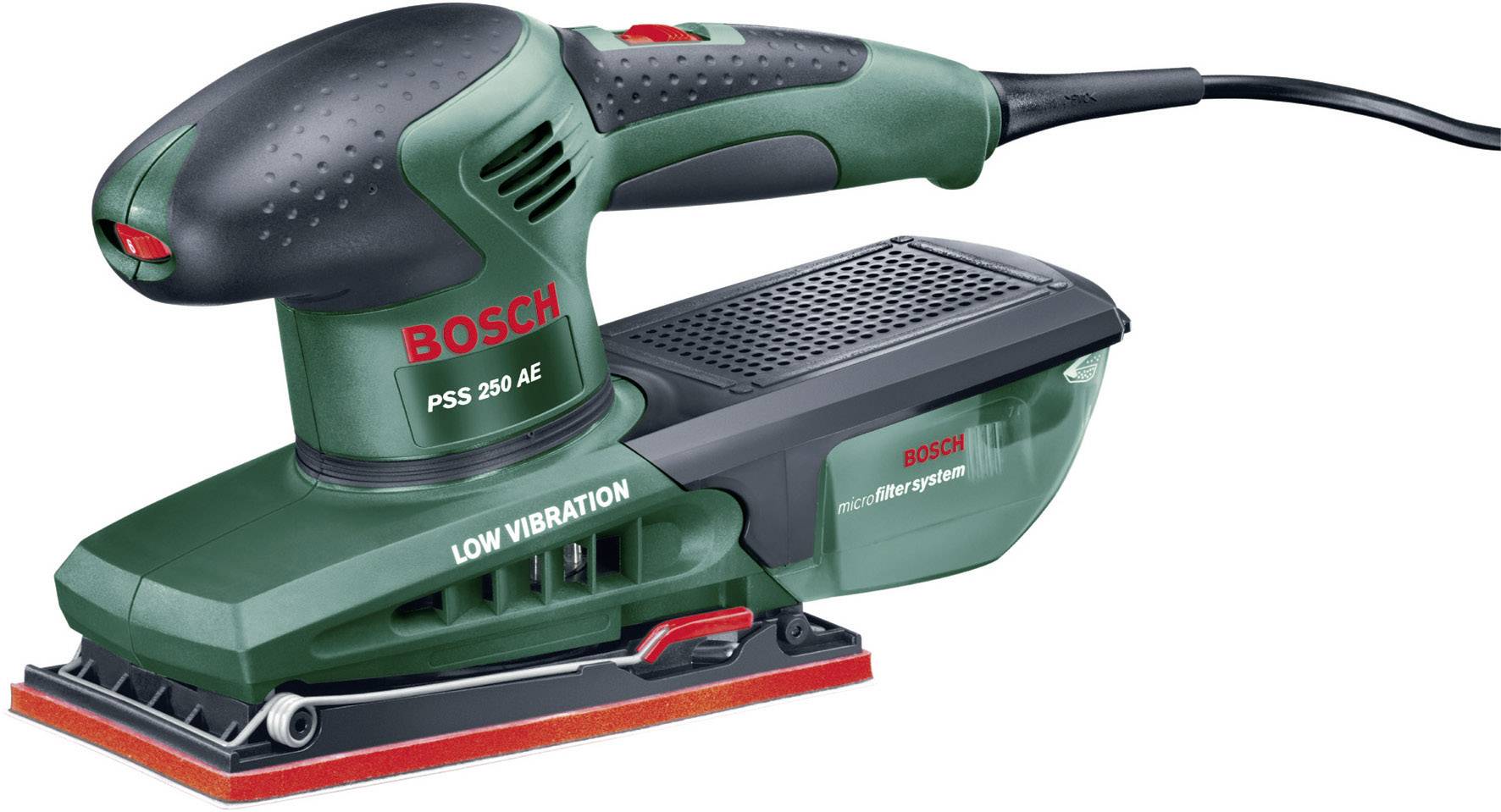 Bosch Home and Garden PSS 250 AE 0603340200 Slipmaskin inkl. väska 250 W 93 x 185 mm