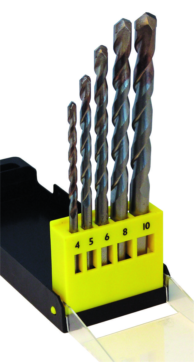 C.K T3063 Carbide Multifunctionele boorset 5-delig 4 mm, 5 mm, 6 mm, 8 mm, 10 mm Cilinderschacht 1 set(s)