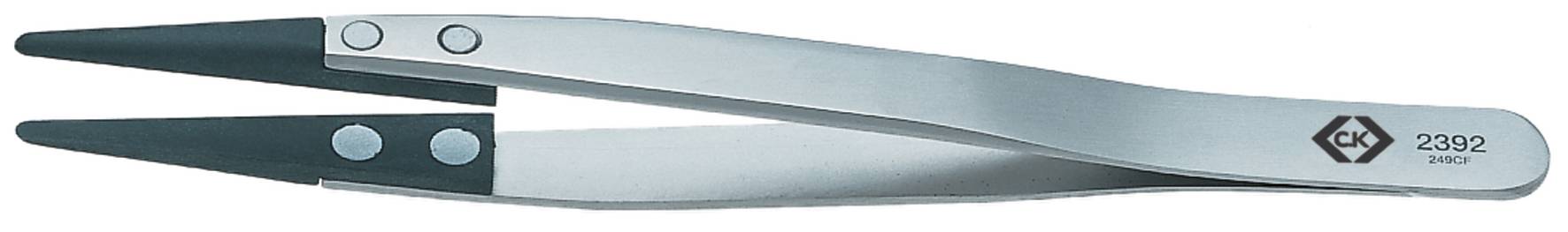 C.K T2392 montážne pinzeta 259CF tupý 130 mm-0